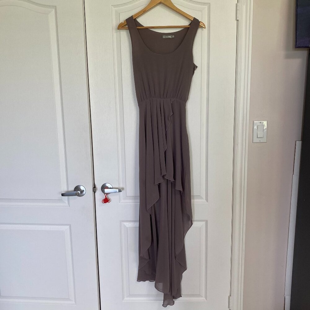 Brown Flowy High- Low Dress Size S/M
